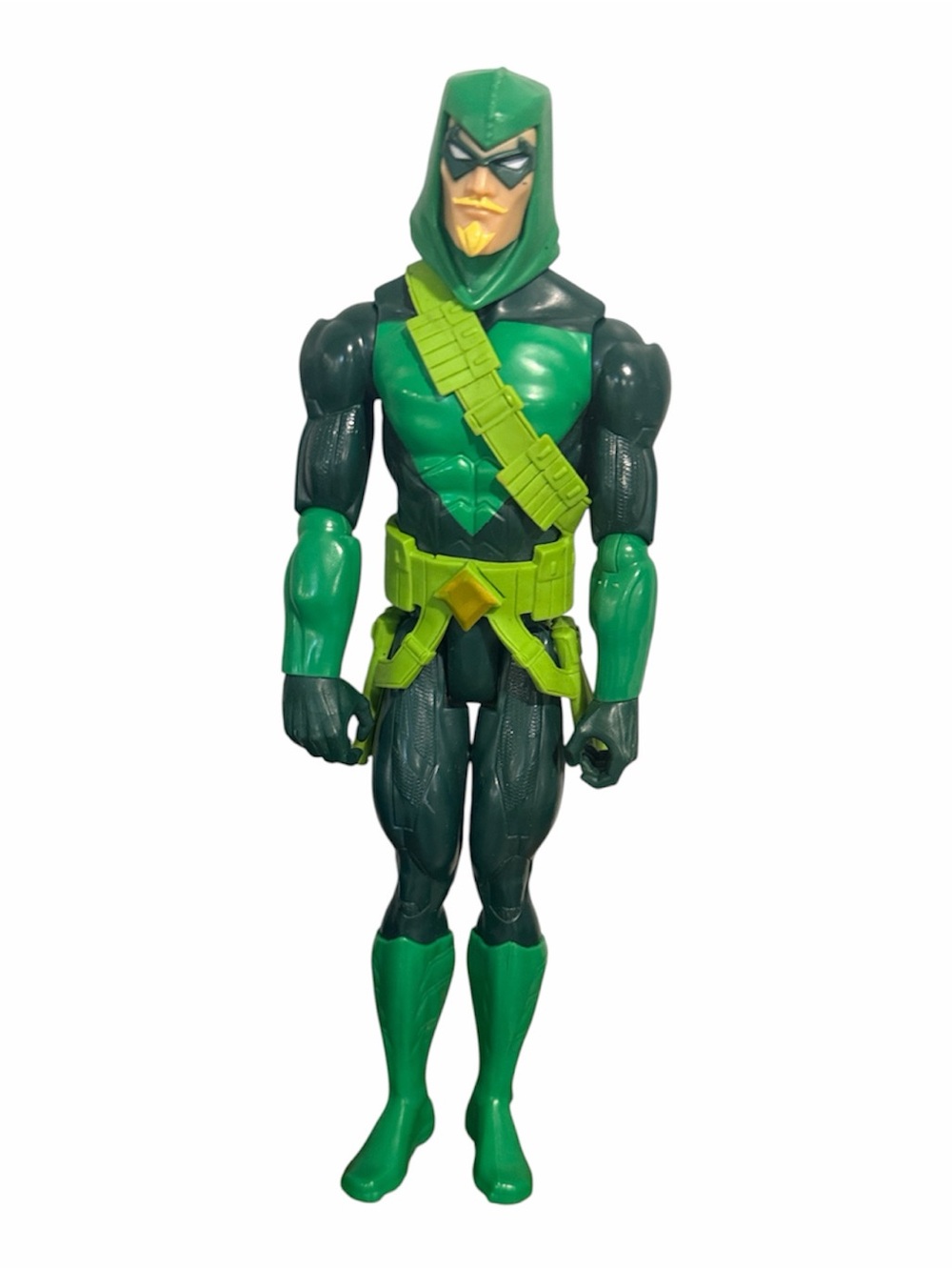 Green Arrow 12” action figure with belt by Mattel